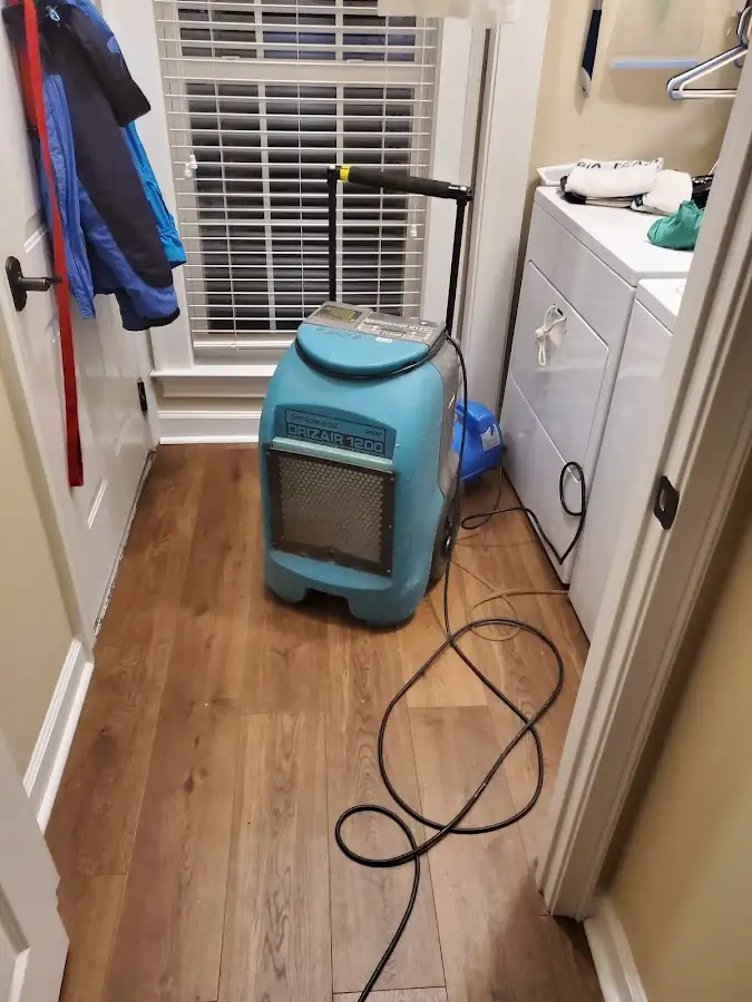 Commercial dehumidifier deployed for Flood Damage Cleanup in Le Mars